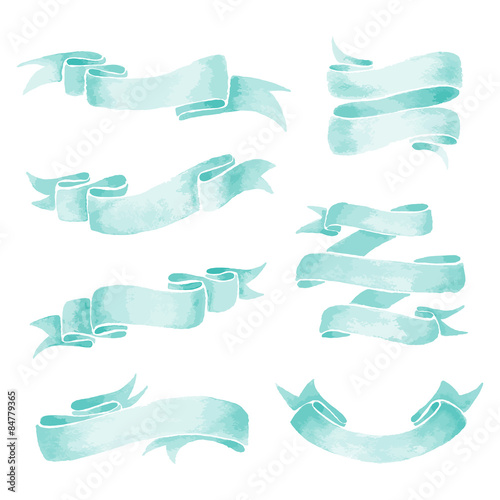 Watercolor Ribbons