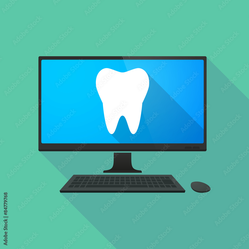 Personal computer with a tooth Personal computer with a tooth