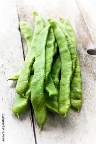 flat green beans. raw vegetables, close-up photography
