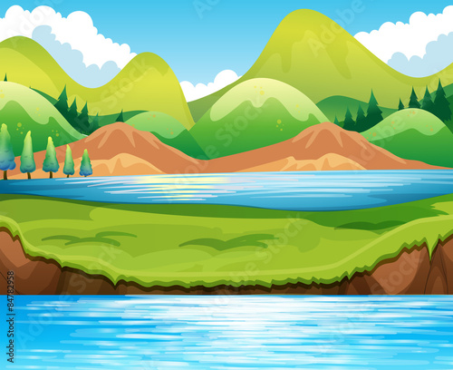 Lake scene