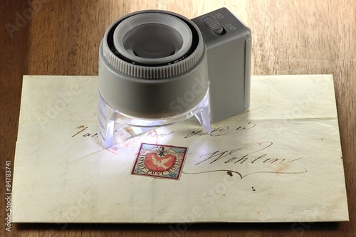 Brief frankiert mit Basler Taube Briefmarke photo