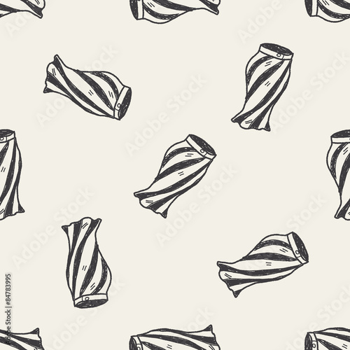 skirt doodle seamless pattern background