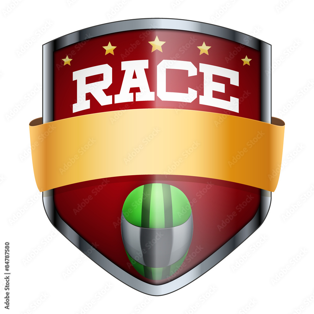 Obraz premium Racing Shield badge.