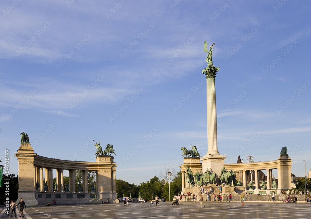 Obraz premium Heroes square, Budapest