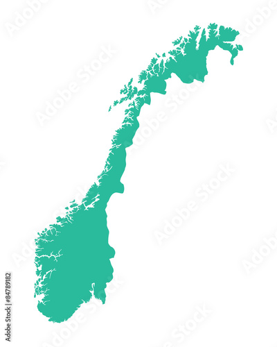 green map of Norway