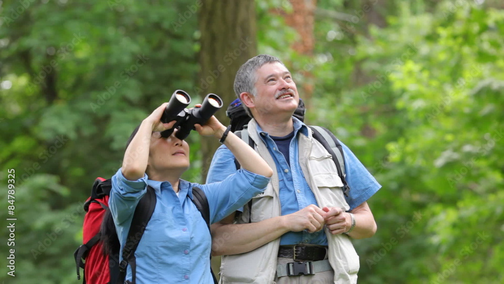 Mature couple enjoying the outdoors Mature couple enjoying the outdoors