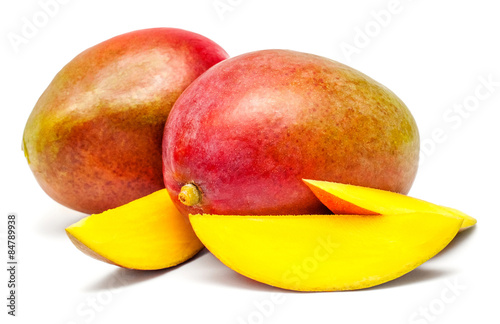 Mango sliced photo