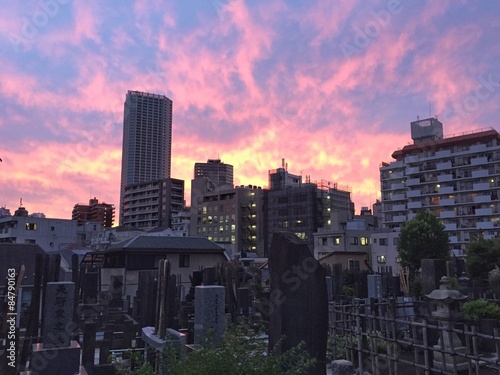 夕焼けの東京