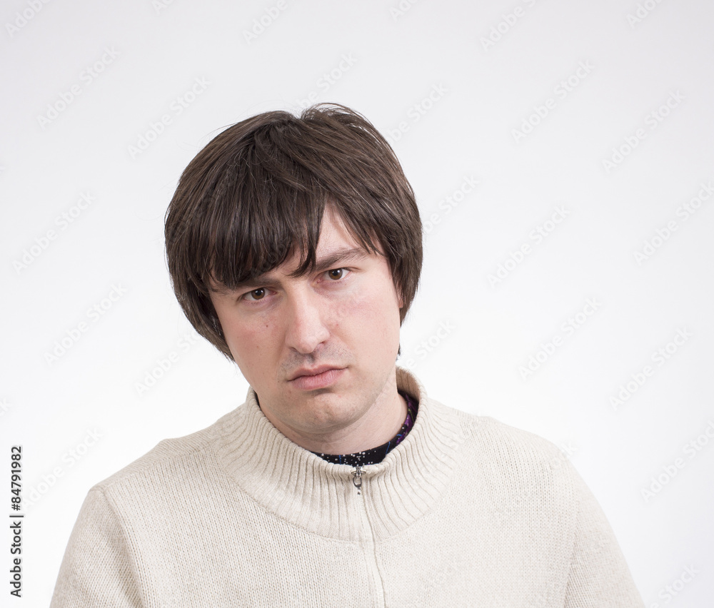 Young man expressing emotions Young man expressing emotions