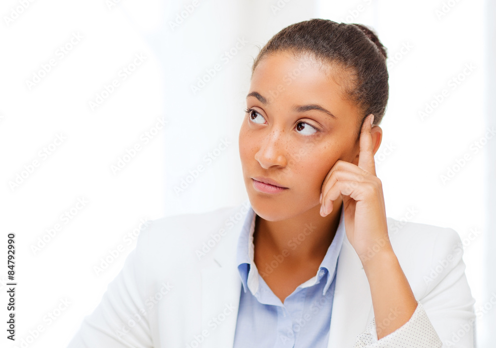 businesswoman working with calculator in office businesswoman working with calculator in office