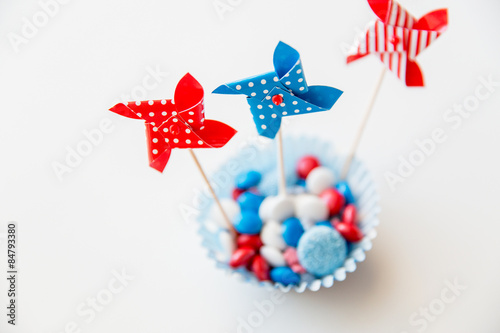 Wallpaper Mural candies with pinwheel toys on independence day Torontodigital.ca