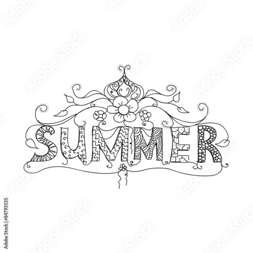 Summer floral ornament