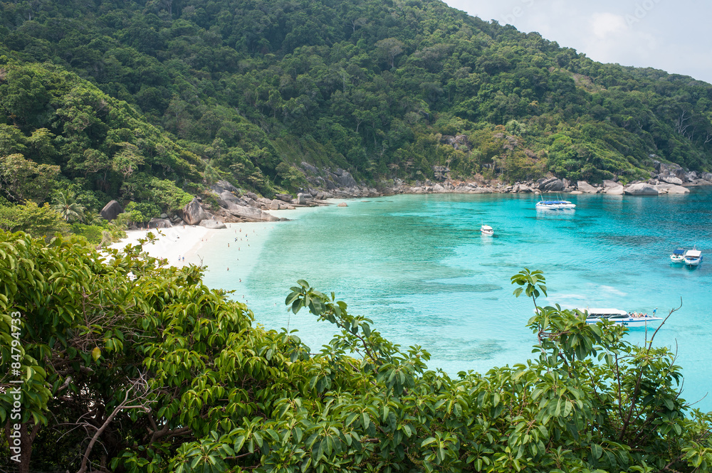 Crystal water bay on Similan Island, Thailand