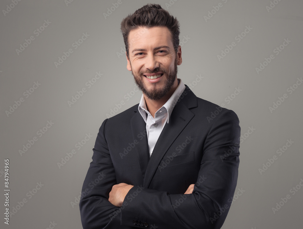 Confident young businessman posing Confident young businessman posing