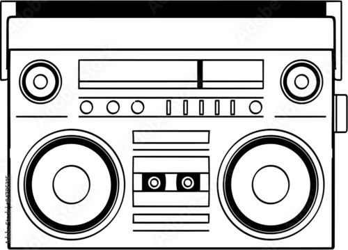 Ghettoblaster - vector