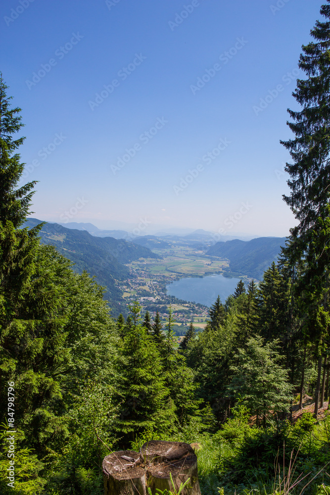 View To Lake Ossiach From Mt. Gerlitzen