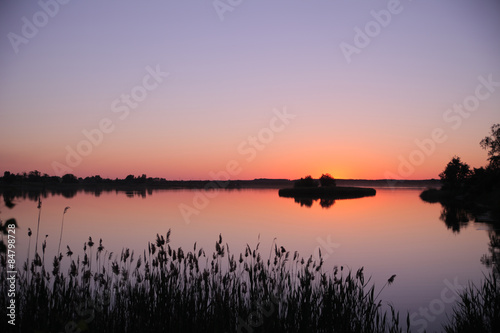 Sunset on the lake