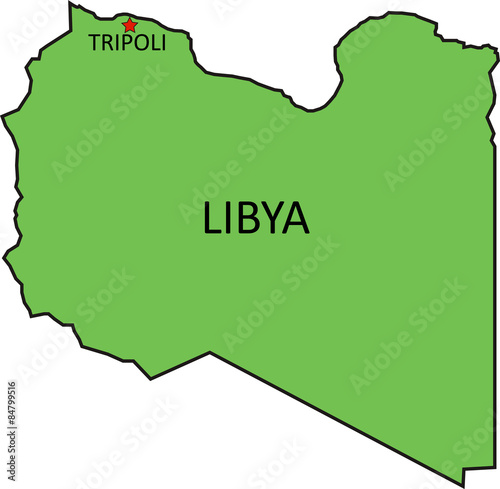 libya map / libya map country in africa photo