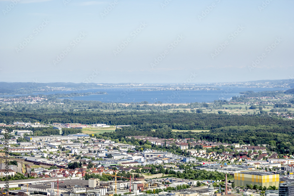 Fototapeta premium Blick auf den Bodensee