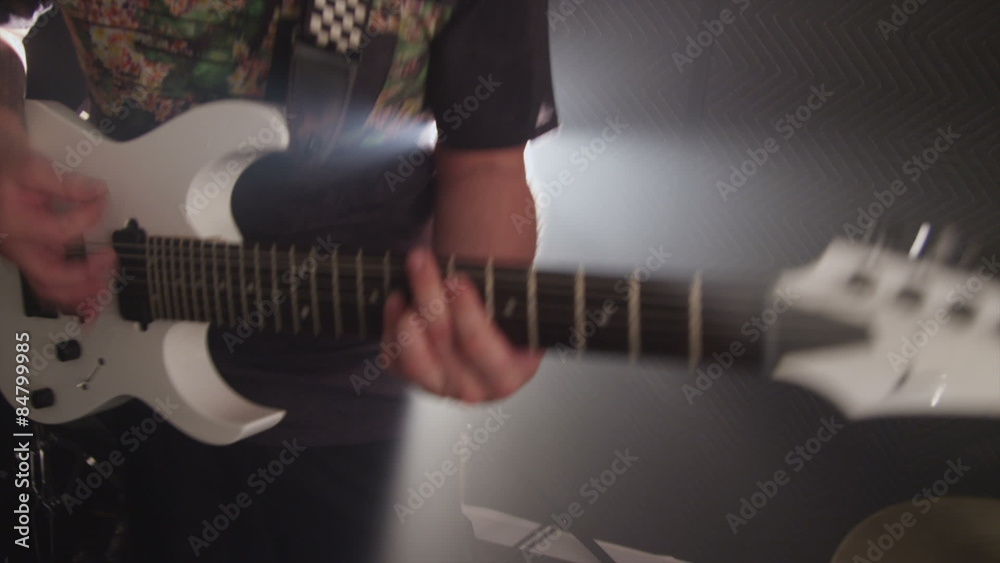 Guitar in heavy metal rock band