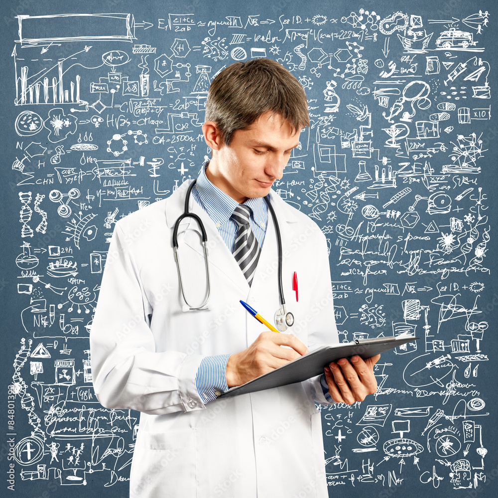 Doctor Man With Write Board Doctor Man With Write Board