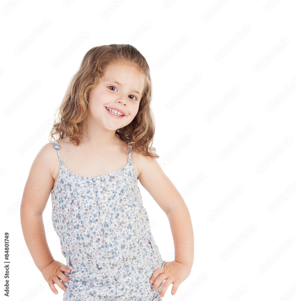 Cute little girl with three year old smiling Cute little girl with three year old smiling