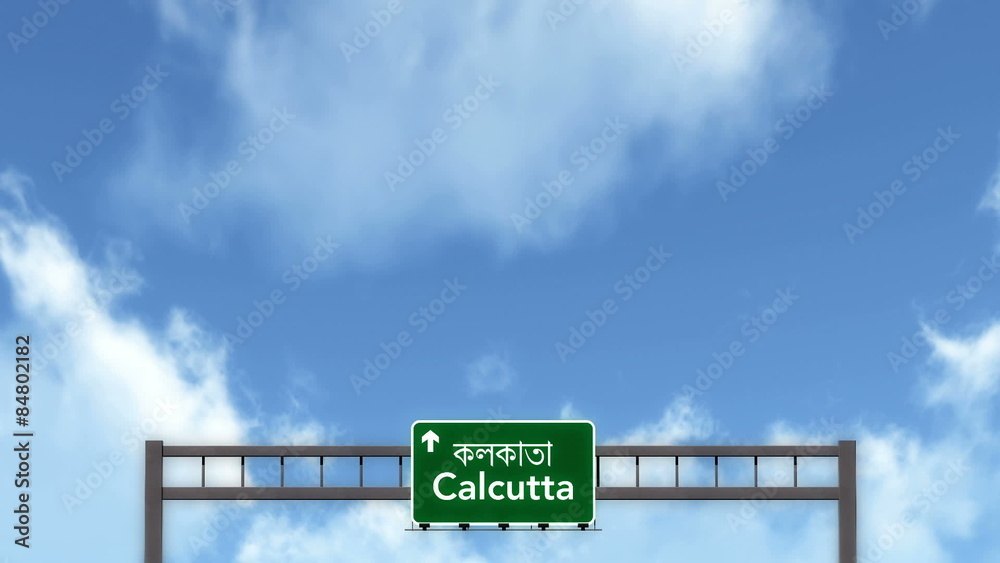 Passing under Calcutta India Highway Road Sign
Passing under Calcutta India Highway Road Sign