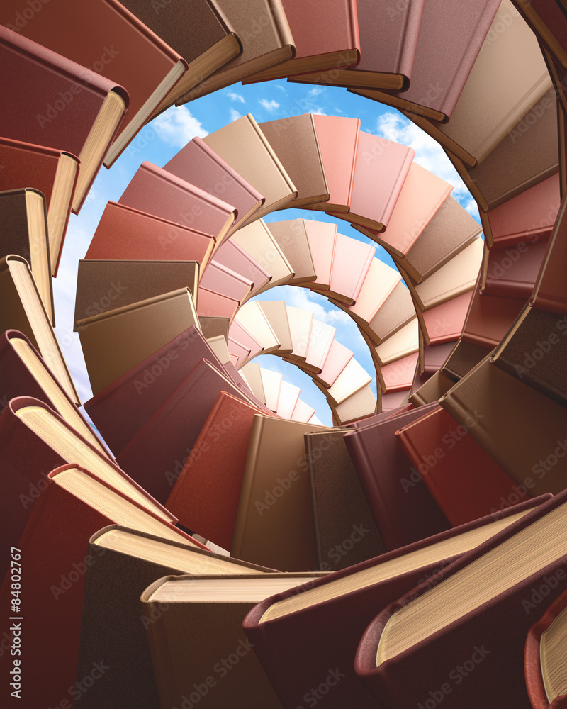 Fototapeta premium Spiral Books