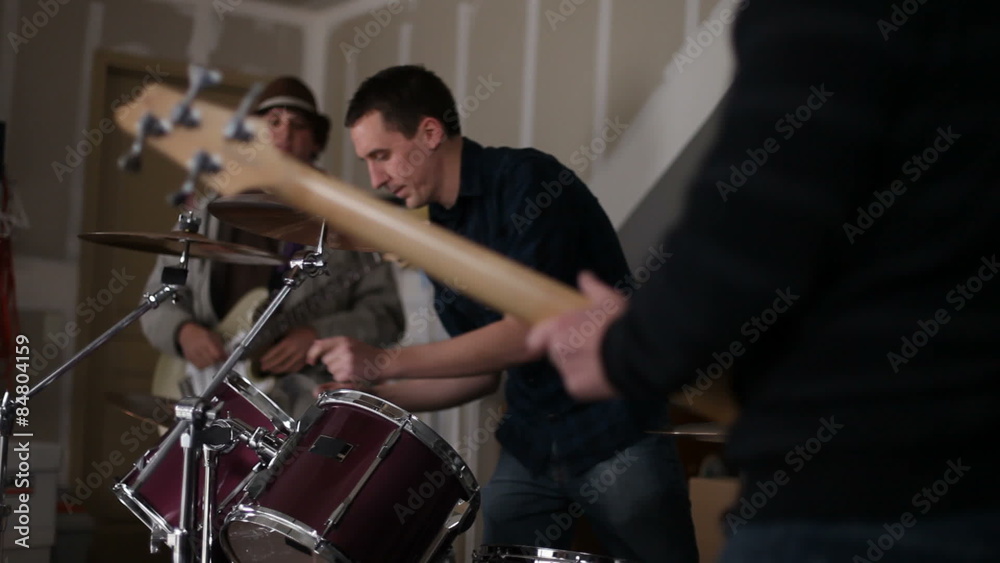 Garage band prepares for practice