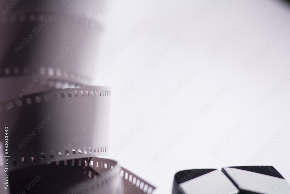 Close-up of a negative film.