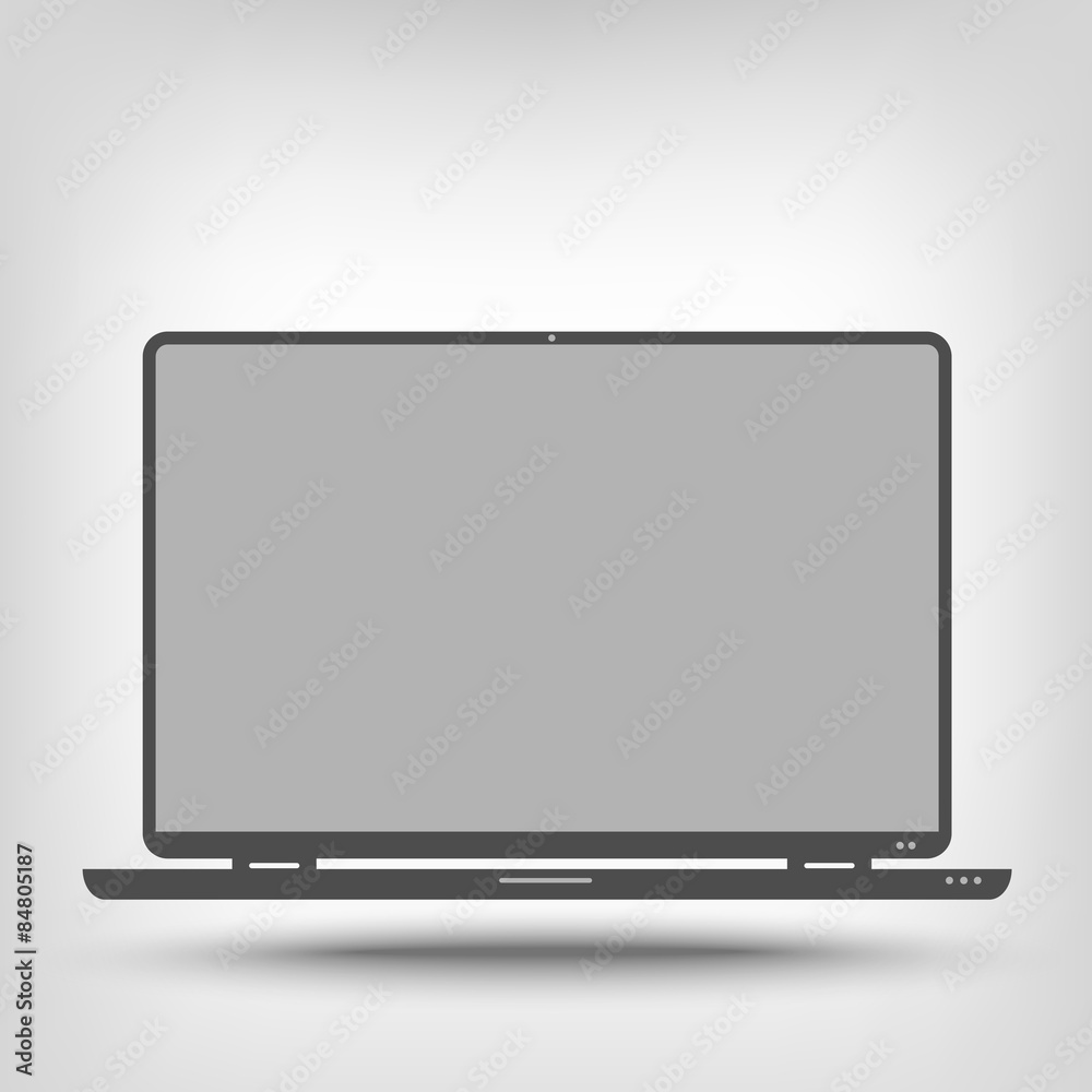 Icon gray laptop Icon gray laptop