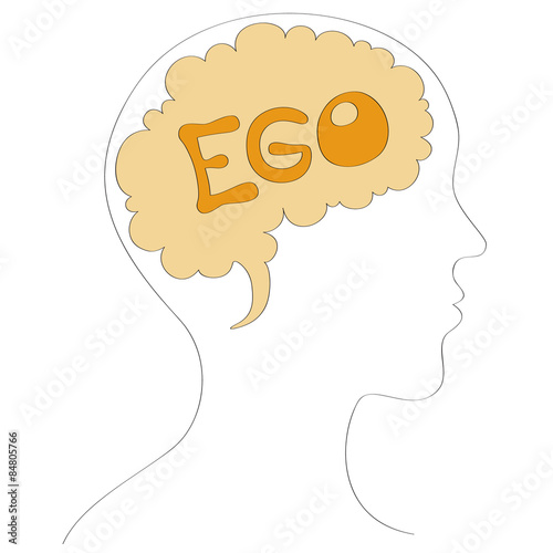 Human ego vector illustration