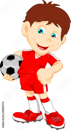 cute boy soccer player