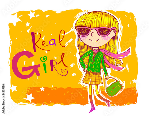 The young girl