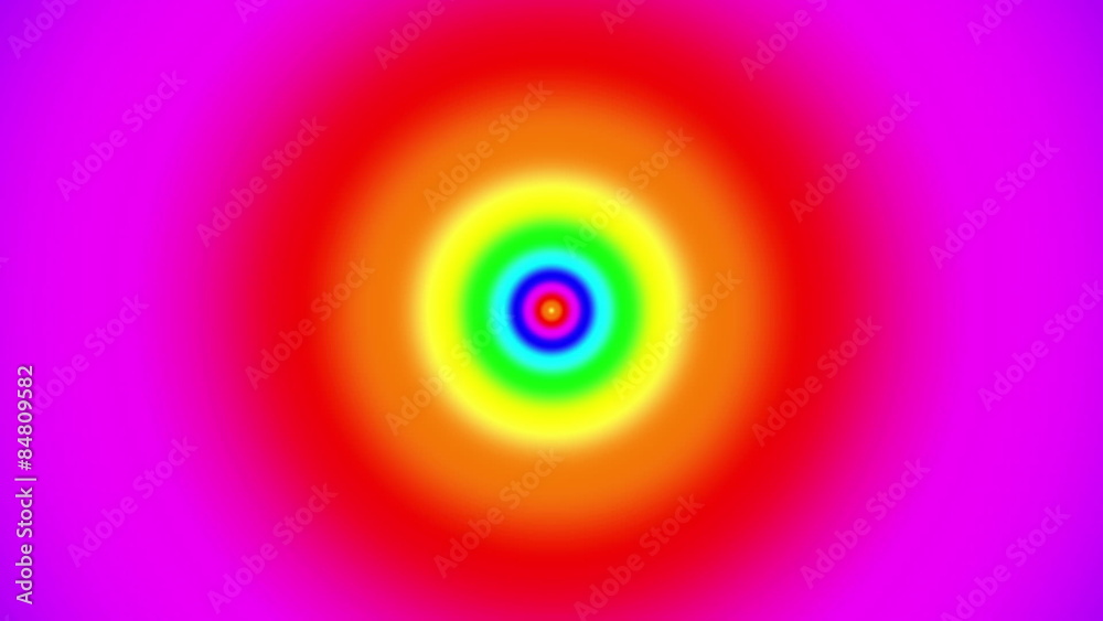 Concentric oncoming abstract symbol, blurred rainbow Concentric oncoming abstract symbol, blurred rainbow