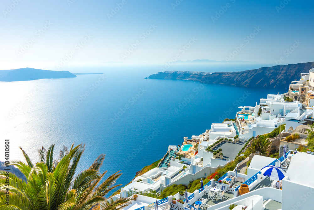 Santorini Island Greece - obrazy, fototapety, plakaty 