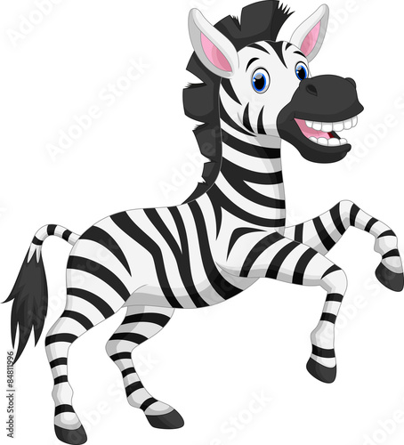 Fototapeta Naklejka Na Ścianę i Meble -  Cute zebra cartoon