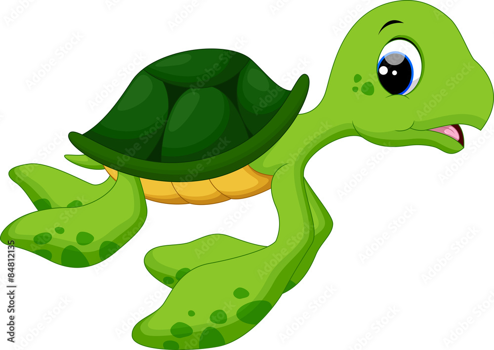 Fototapeta premium Cute baby turtles