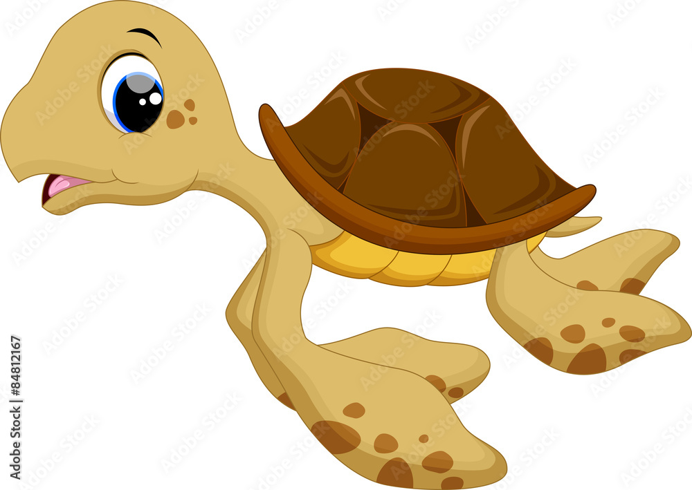 Obraz premium Cute baby turtles