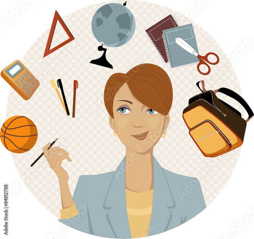Woman planning a back to school shopping