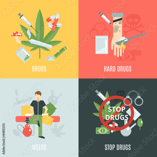 Drugs Flat Set