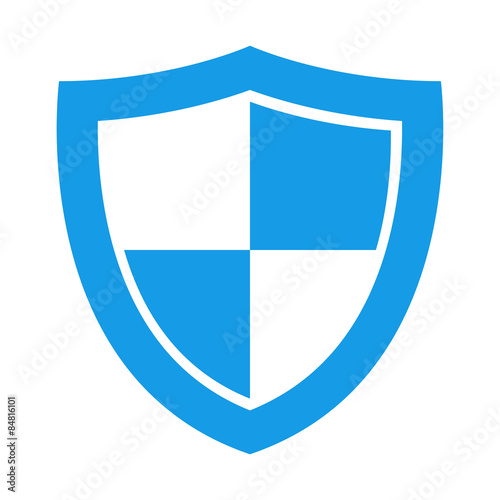 Free Download Icono aislado escudo azul - GFXLoad