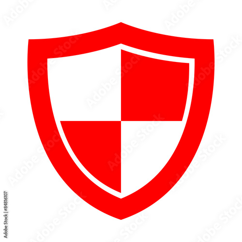 Icono aislado escudo rojo Free Download Icono aislado escudo rojo - GFXLoad