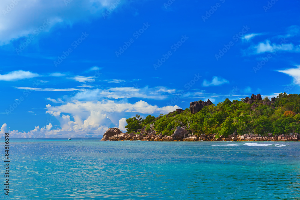 Tropical island at Seychelles