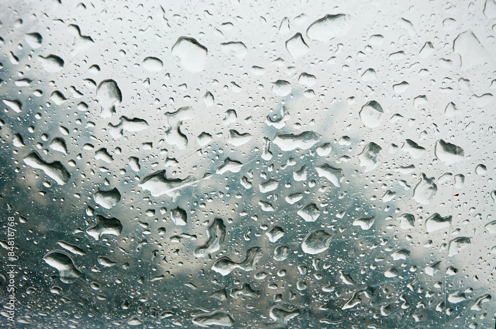 Rain drops texture on transparent surface Rain drops texture on transparent surface