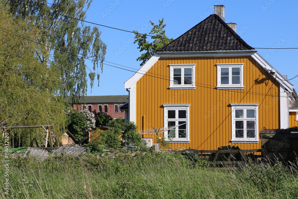 Fototapeta premium Maison traditionnelle à Fredrikstad