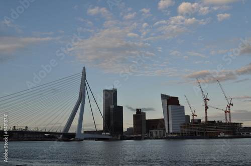 Rotterdam Abend Erasmus bridge