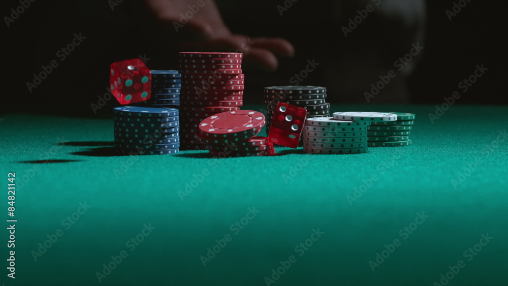 Rolling the dice in slow motion Rolling the dice in slow motion