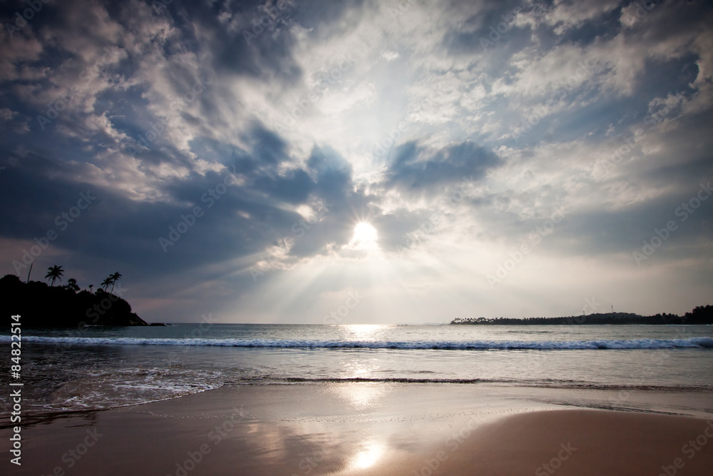 Fototapeta premium tropical beach in Sri-Lanka