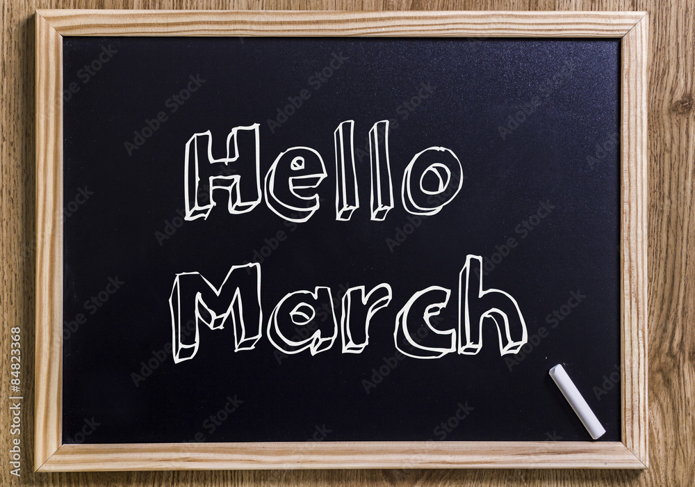Fototapeta premium Hello March